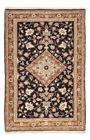 Perserteppich - Ghom - 105 x 70 cm - dunkelblau
