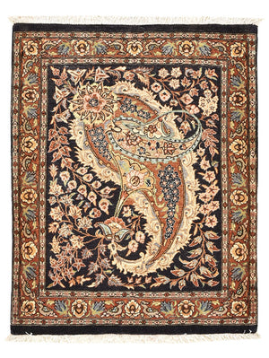 Perserteppich - Ghom - 77 x 60 cm - mehrfarbig