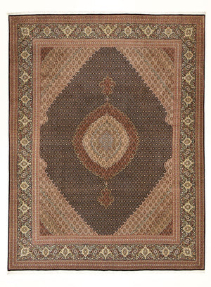 Perserteppich - Täbriz - Royal - 400 x 300 cm - dunkelcamel