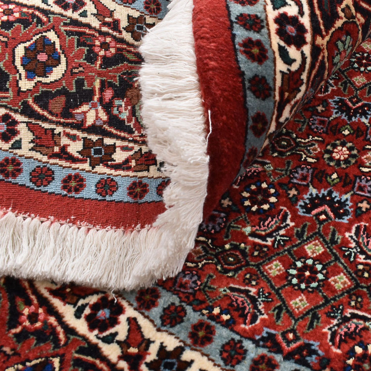 Perserteppich - Bidjar rund  - 150 x 150 cm - dunkelrot