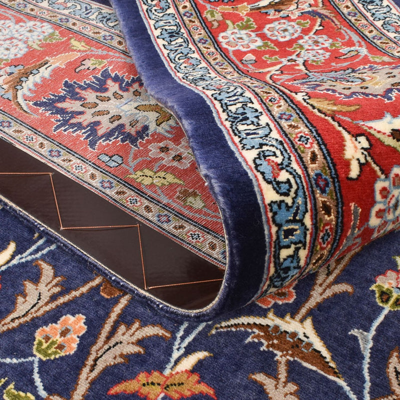 Perserteppich - Isfahan - Premium - 226 x 136 cm - dunkelblau