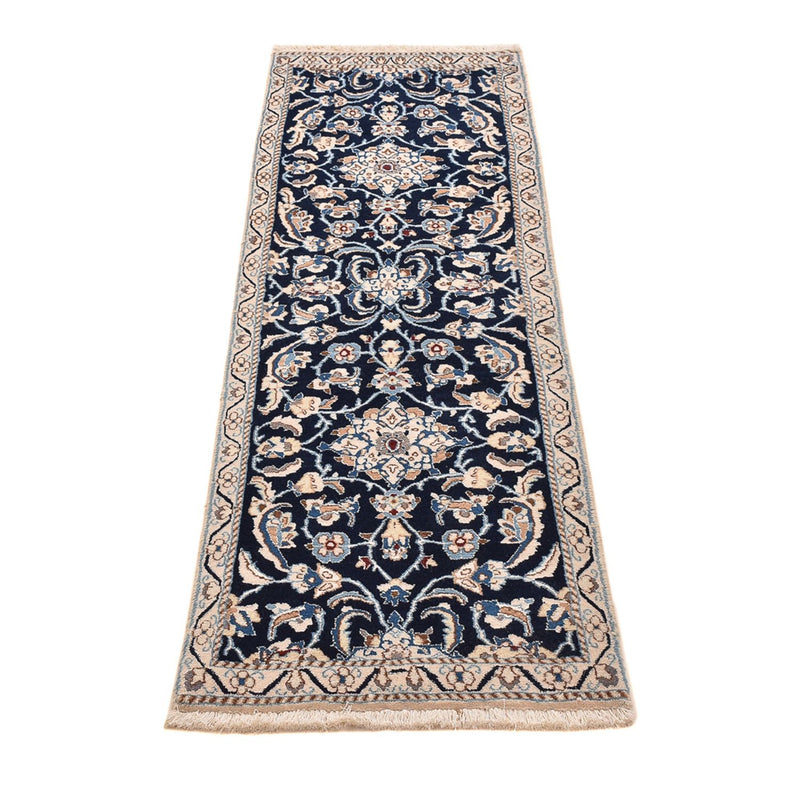 Läufer Perser - Nain - Royal - 185 x 56 cm - dunkelblau