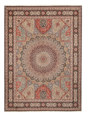 Perserteppich - Täbriz - Royal - 400 x 303 cm - dunkelbeige