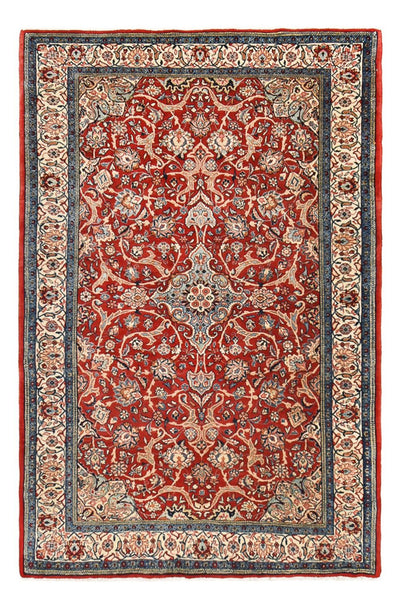 Sarough Teppich 135x205cm - Perserteppich - rot