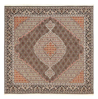 Perserteppich - Täbriz - Royal quadratisch  - 202 x 198 cm - braun