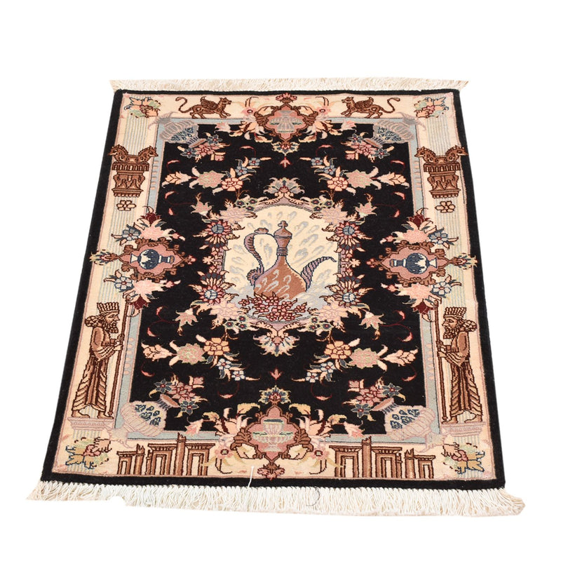 Perserteppich - Täbriz - Royal - 90 x 60 cm - dunkelblau