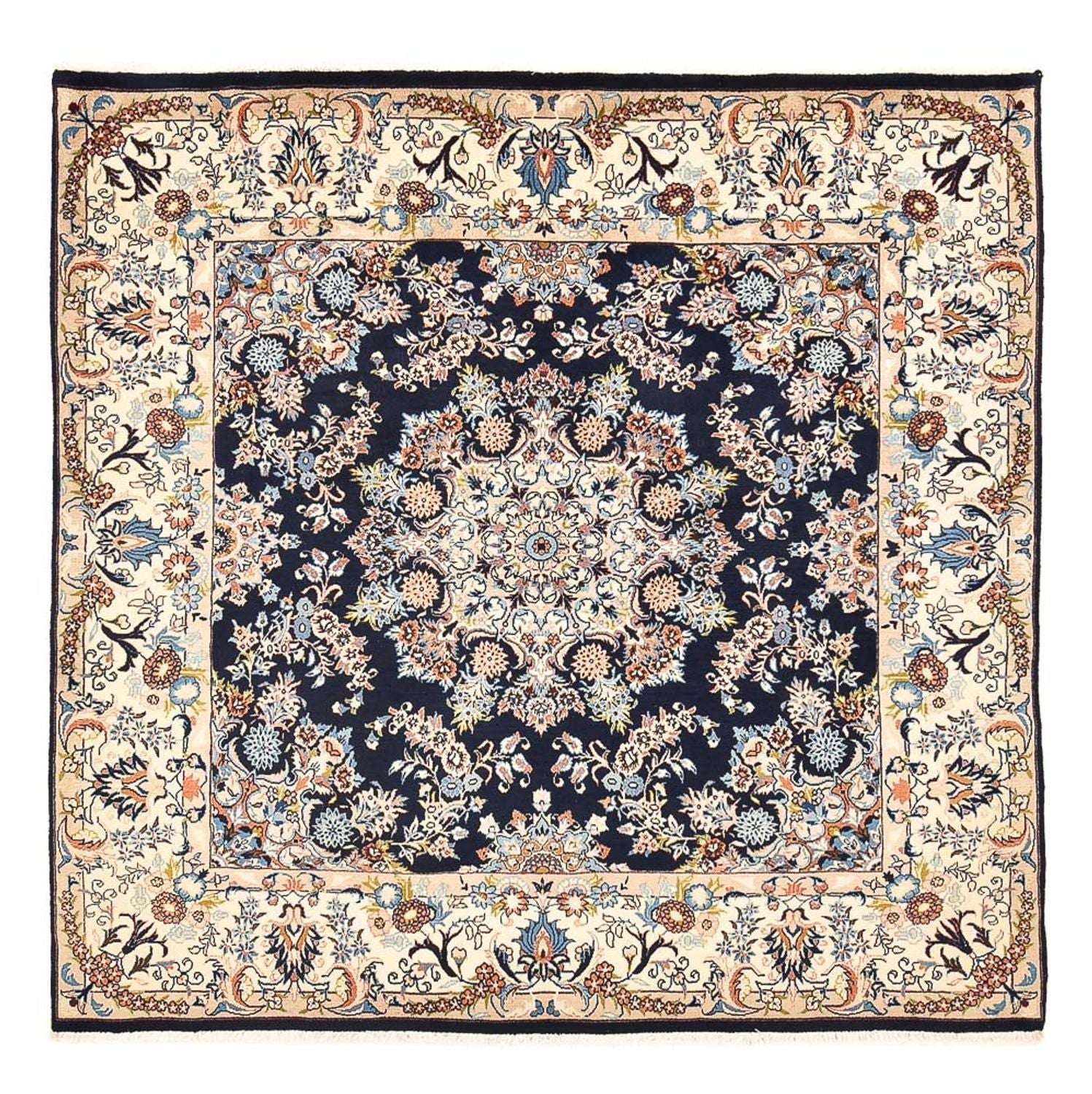 Perserteppich - Classic quadratisch  - 200 x 198 cm - dunkelblau