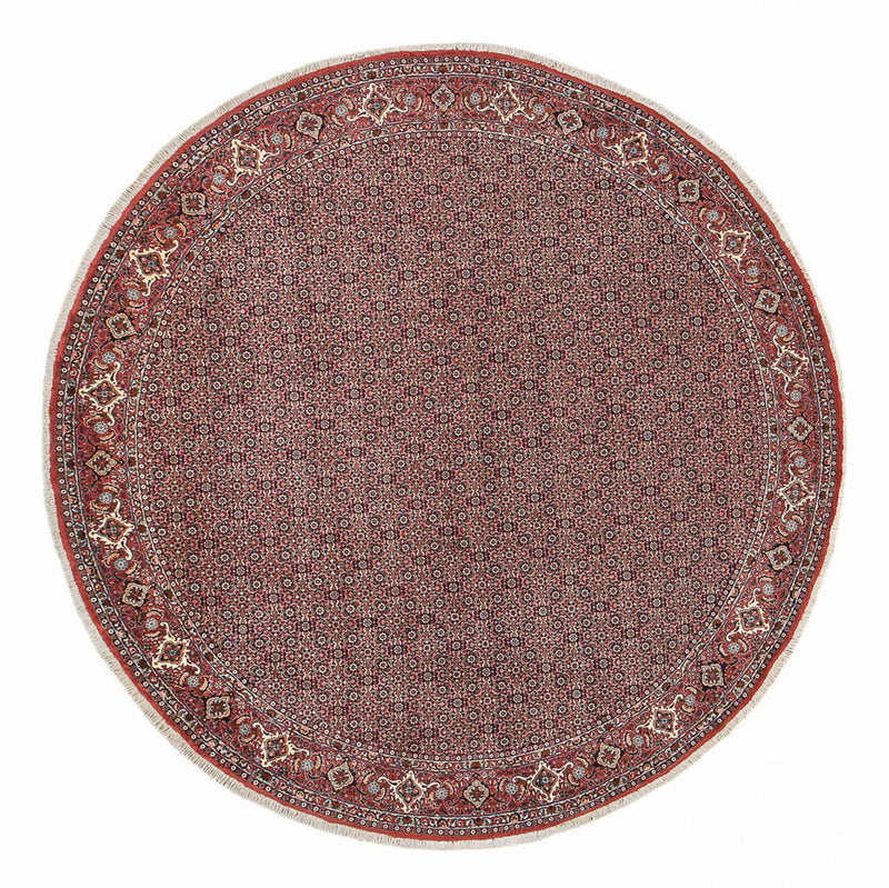 Perserteppich - Bidjar rund  - 300 x 300 cm - dunkelrot