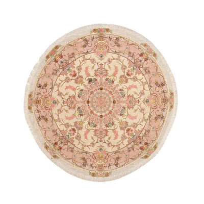 Täbriz - 50 Raj Teppich 143x143cm - Perserteppich