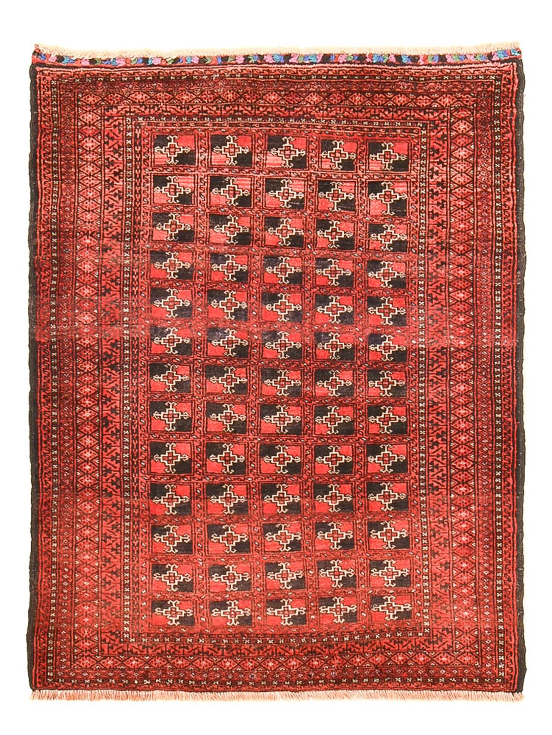 Belutsch Teppich - 124 x 95 cm - rot