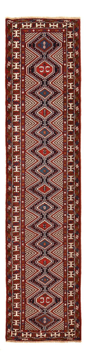 Läufer Perser - Nomadic - 388 x 92 cm - bordeauxrot