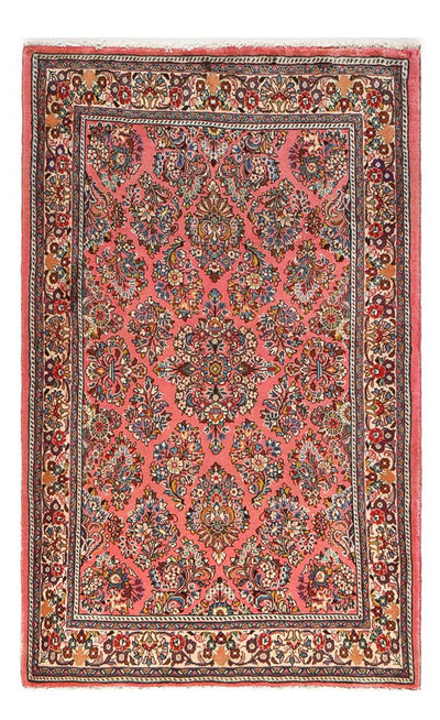 Sarough Teppich 125x195cm - Perserteppich - hellrot