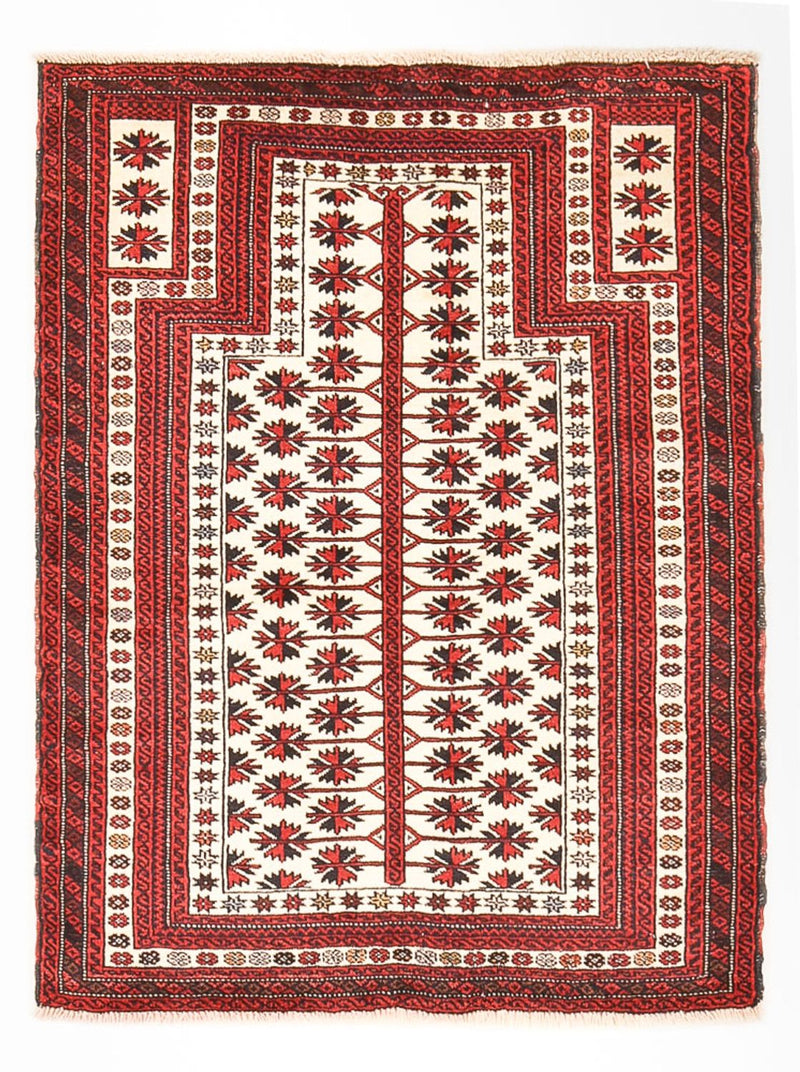 Belutsch Teppich - 128 x 100 cm - mehrfarbig