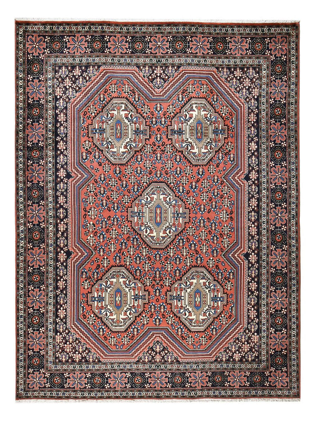 Perserteppich - Nomadic - 343 x 247 cm - hellrot