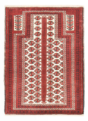 Belutsch Teppich - 137 x 100 cm - mehrfarbig