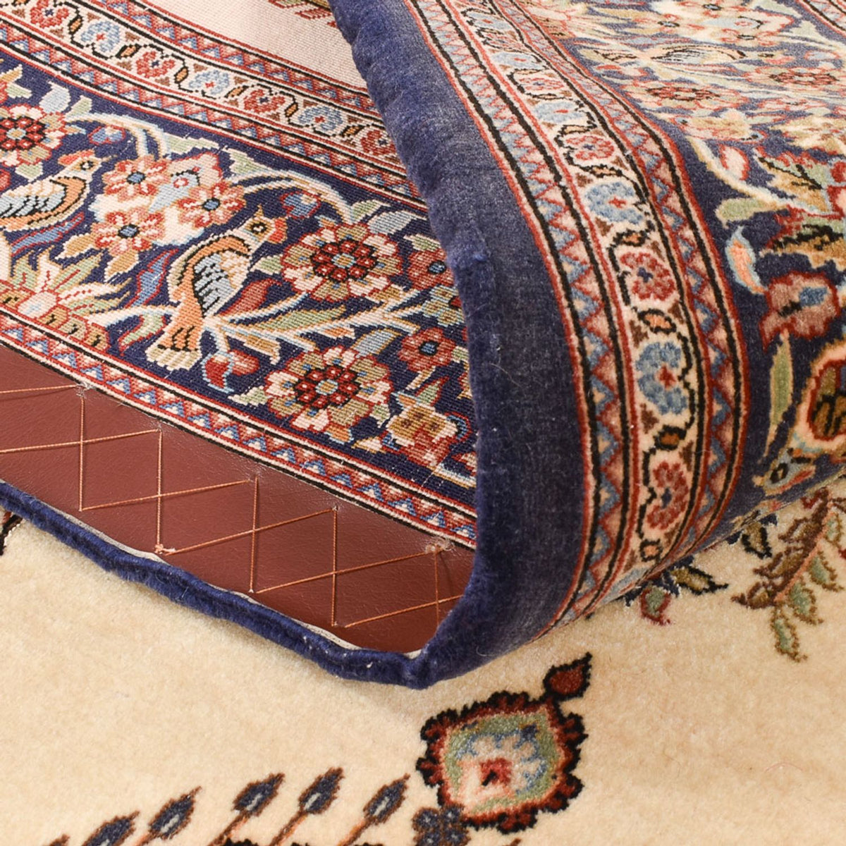 Perserteppich - Ghom - Royal - 204 x 132 cm - beige