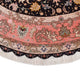 Perserteppich - Täbriz - Premium rund  - 250 x 250 cm - dunkelblau
