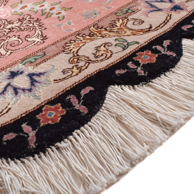 Perserteppich - Täbriz - Premium rund  - 250 x 250 cm - dunkelblau