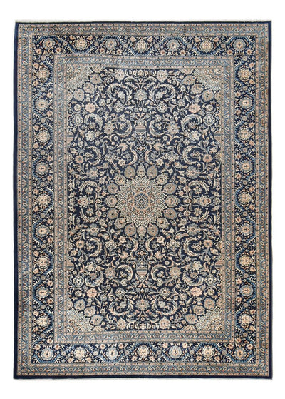 Maschad Teppich 248x346cm - Perserteppich - dunkelblau