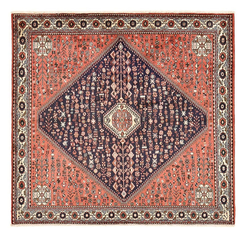 Perserteppich - Nomadic quadratisch  - 203 x 196 cm - hellrot