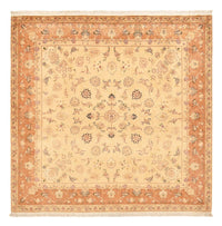 Perserteppich - Täbriz - Royal quadratisch  - 207 x 202 cm - hellbeige
