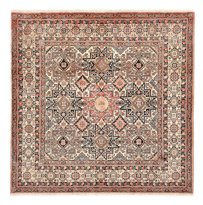 Gabbeh Teppich - Kaschkuli Perser quadratisch  - 195 x 195 cm - dunkelbeige