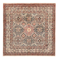 Gabbeh Teppich - Kaschkuli Perser quadratisch  - 195 x 195 cm - dunkelbeige