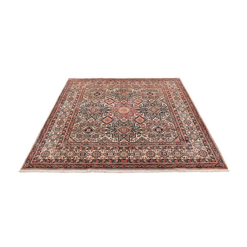 Gabbeh Teppich - Kaschkuli Perser quadratisch  - 195 x 195 cm - dunkelbeige