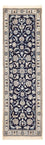 Läufer Perser - Nain - Royal - 197 x 61 cm - dunkelblau