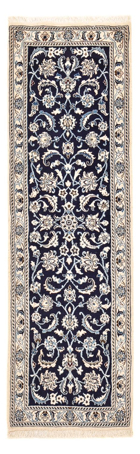 Läufer Perser - Nain - Royal - 197 x 61 cm - dunkelblau