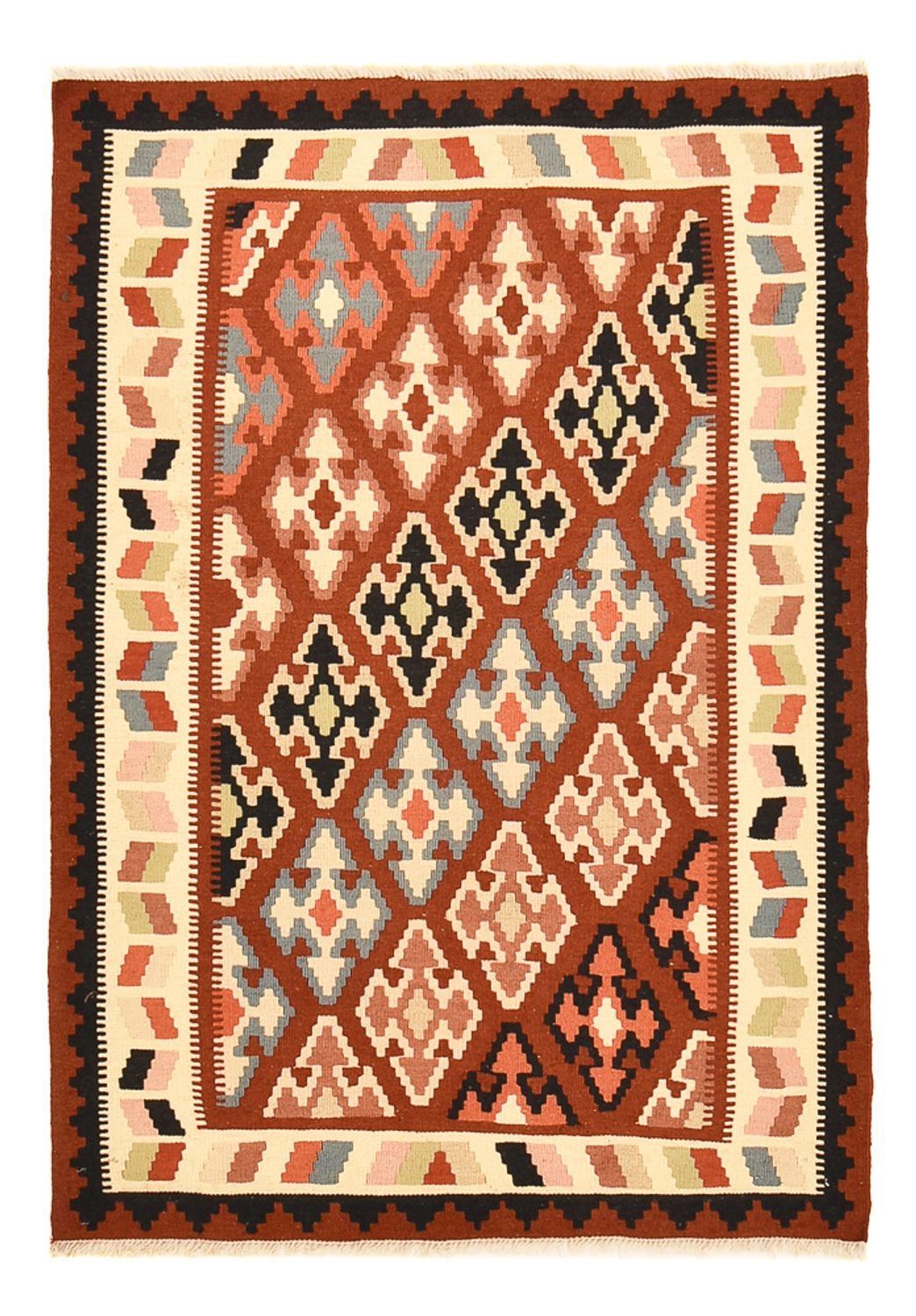 Kelim Teppich - Oriental - 145 x 105 cm - mehrfarbig