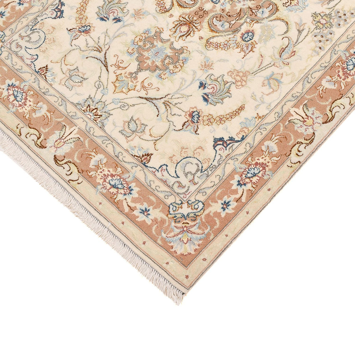 Läufer Perser - Täbriz - Royal - 372 x 87 cm - beige