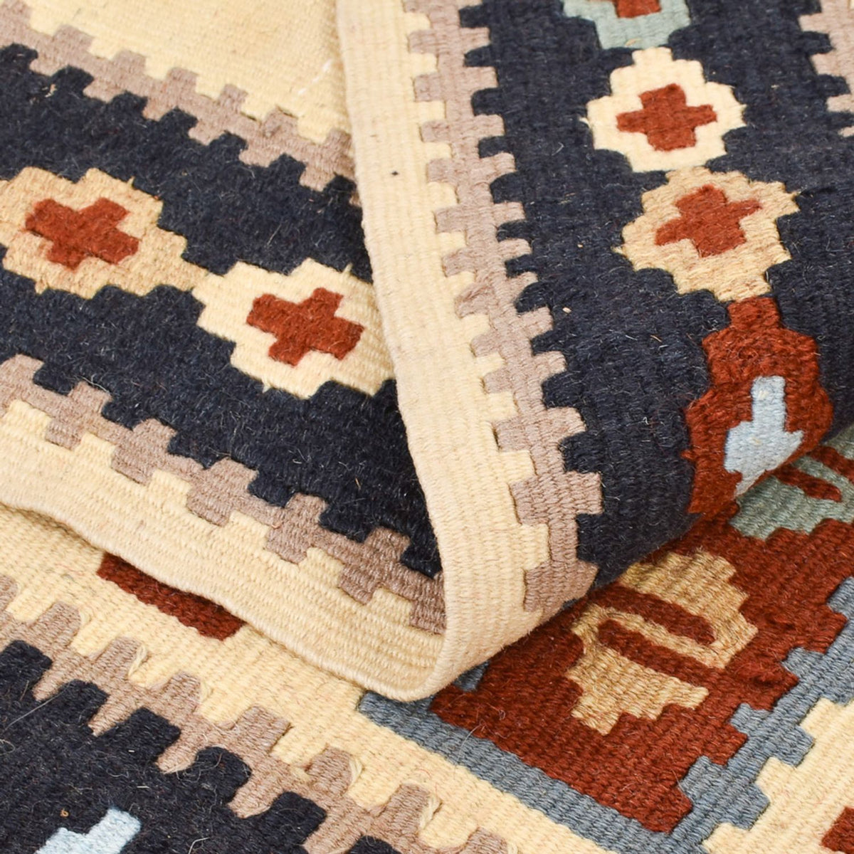 Kelim Teppich - Oriental - 145 x 111 cm - mehrfarbig