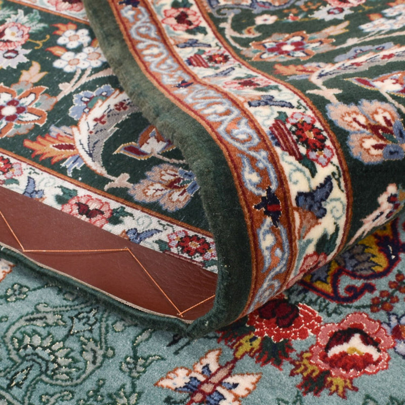Perserteppich - Isfahan - Premium - 193 x 130 cm - türkis