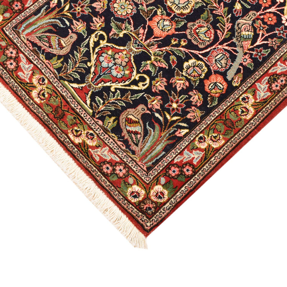 Perserteppich - Ghom - 81 x 57 cm - mehrfarbig