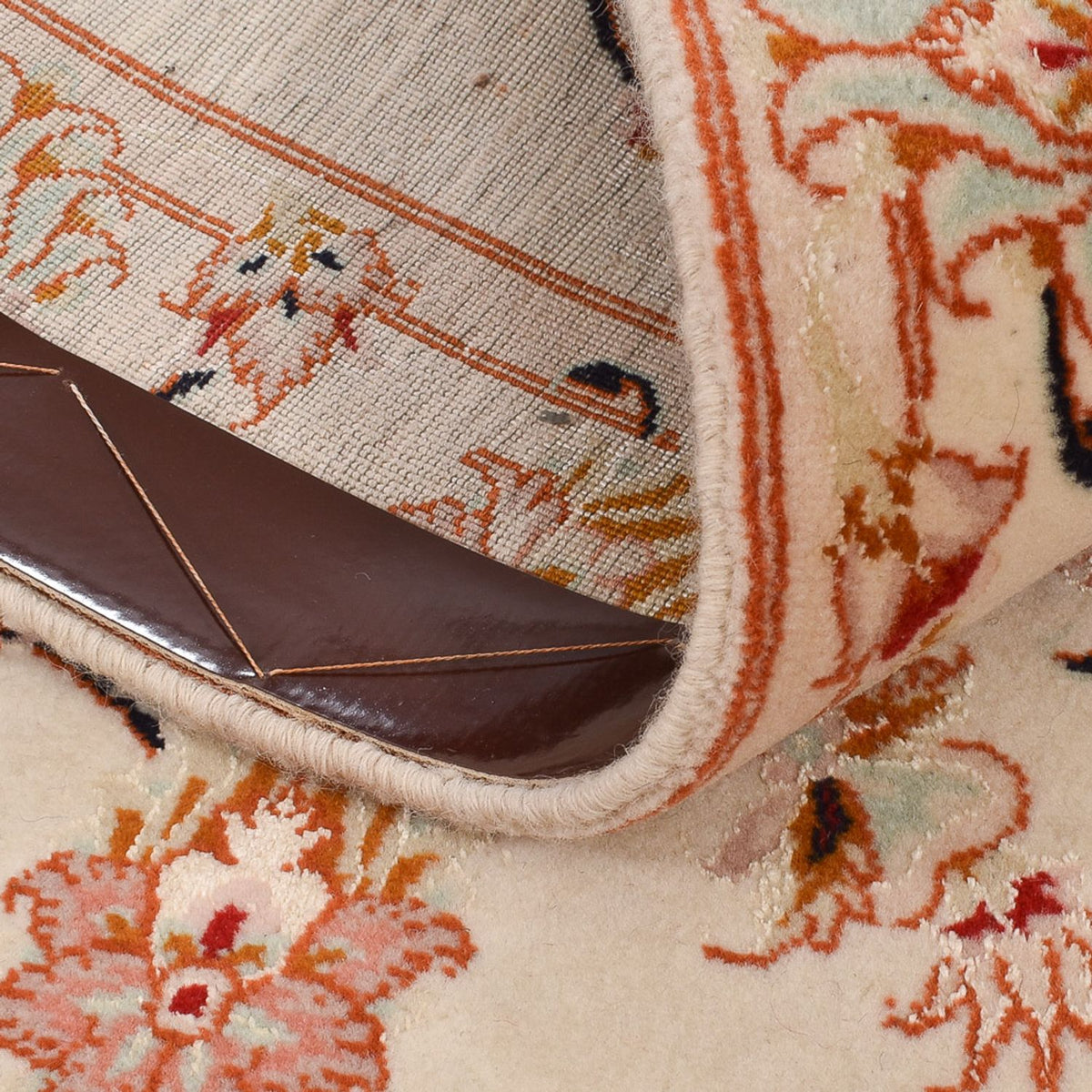 Läufer Perser - Täbriz - Royal - 262 x 77 cm - beige