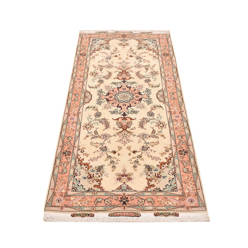 Läufer Perser - Täbriz - Royal - 210 x 81 cm - beige