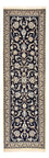 Läufer Perser - Nain - Royal - 196 x 66 cm - dunkelblau