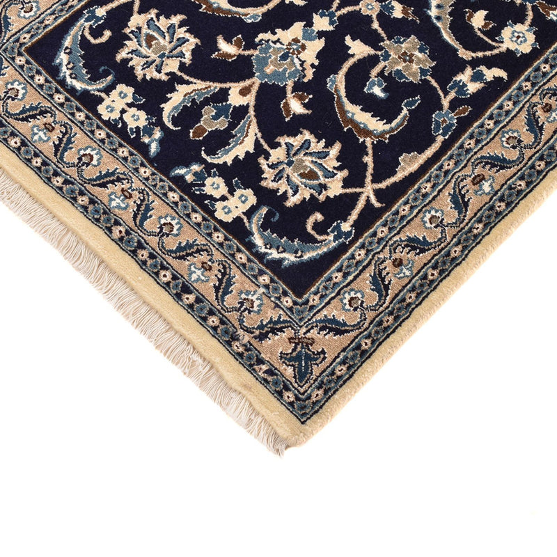 Läufer Perser - Nain - Royal - 196 x 66 cm - dunkelblau