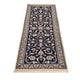Läufer Perser - Nain - Royal - 196 x 66 cm - dunkelblau