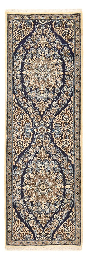 Läufer Perser - Nain - Royal - 188 x 65 cm - dunkelblau