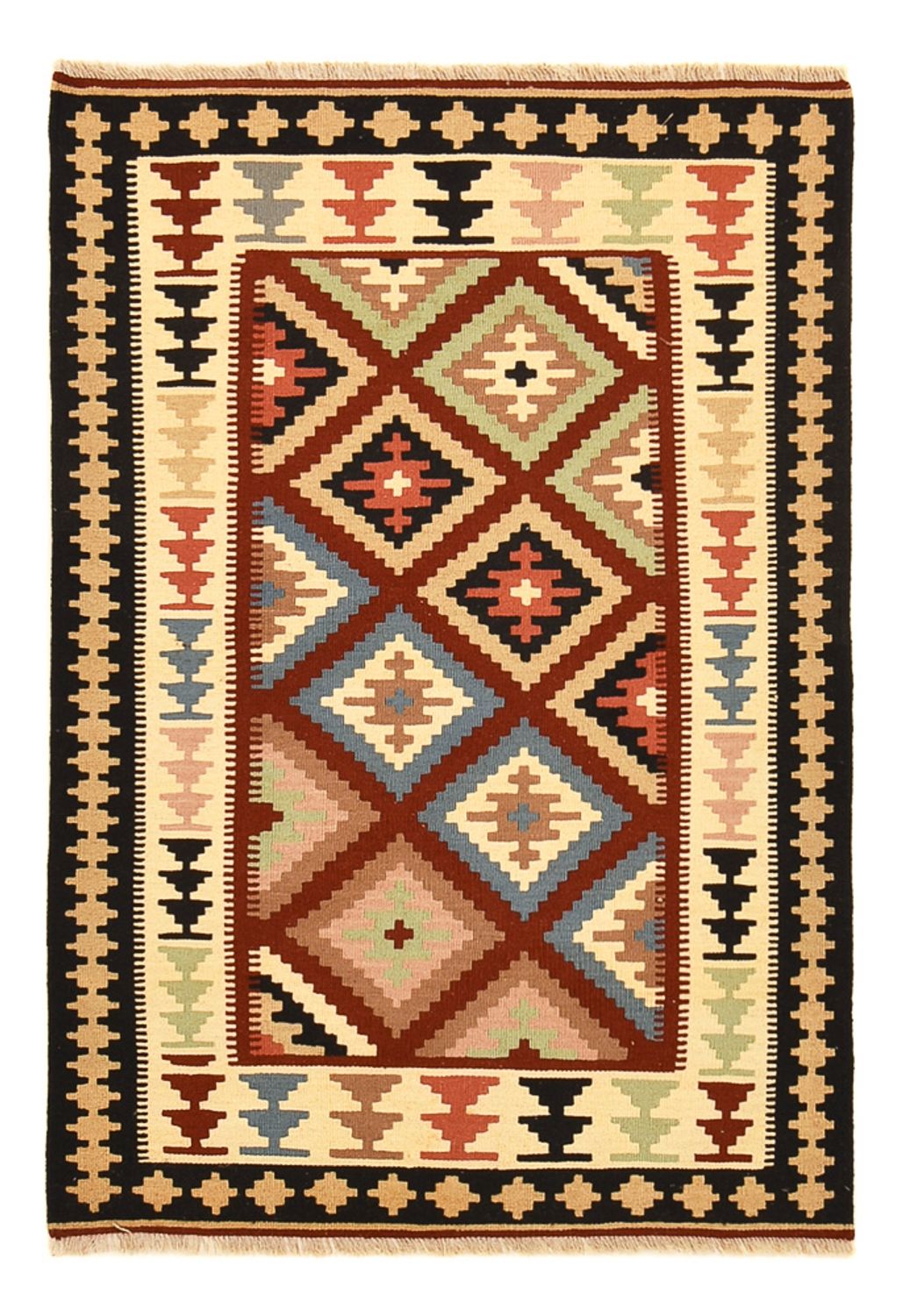 Kelim Teppich - Oriental - 150 x 103 cm - mehrfarbig