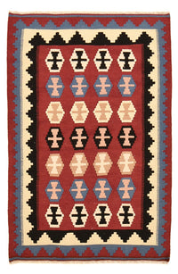 Kelim Teppich - Oriental - 150 x 98 cm - mehrfarbig