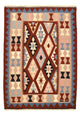 Kelim Teppich - Oriental - 142 x 100 cm - mehrfarbig