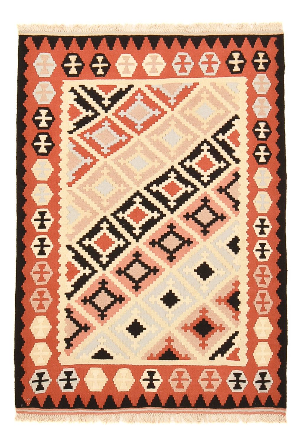 Kelim Teppich - Oriental - 145 x 102 cm - mehrfarbig