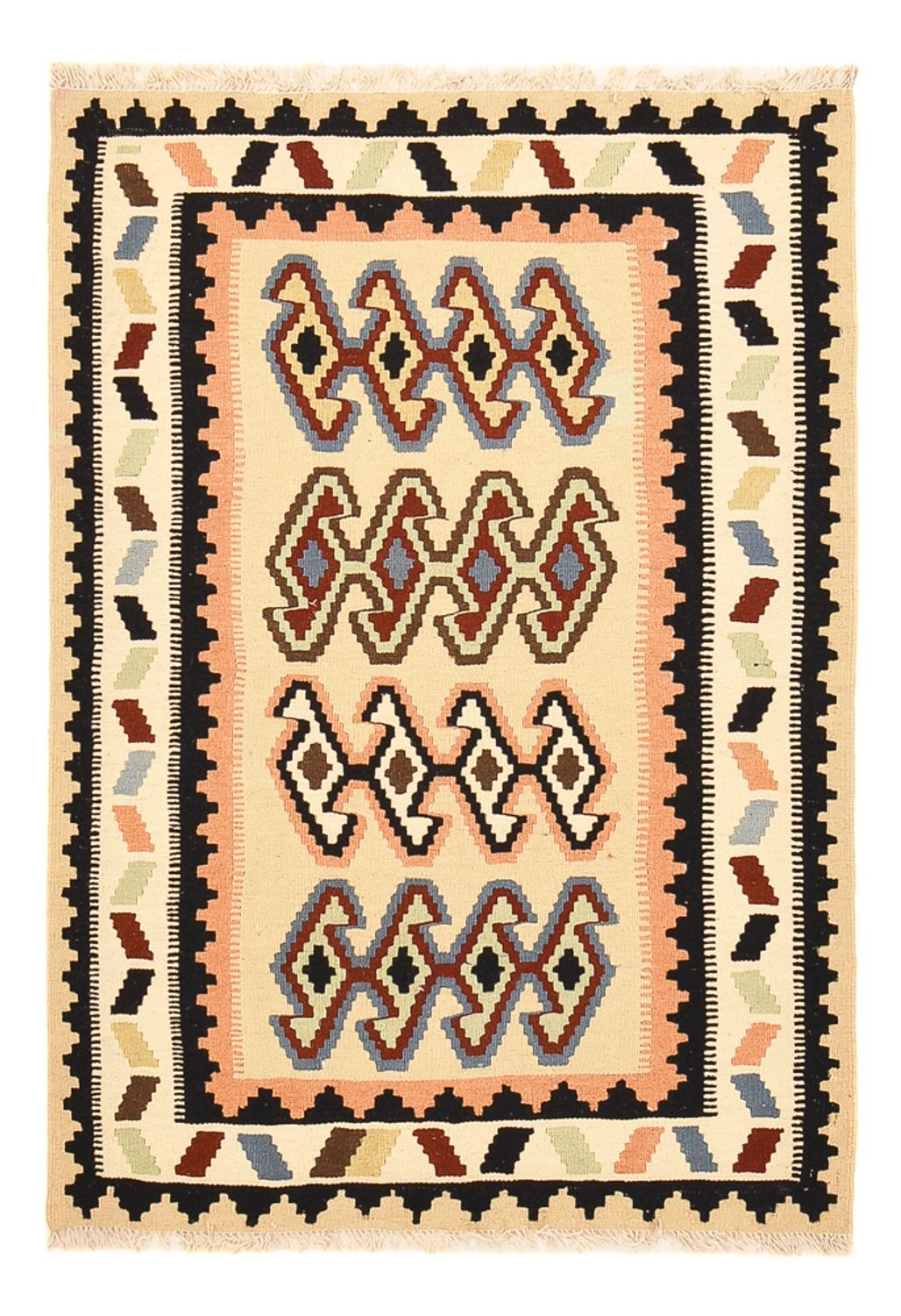 Kelim Teppich - Oriental - 150 x 103 cm - mehrfarbig