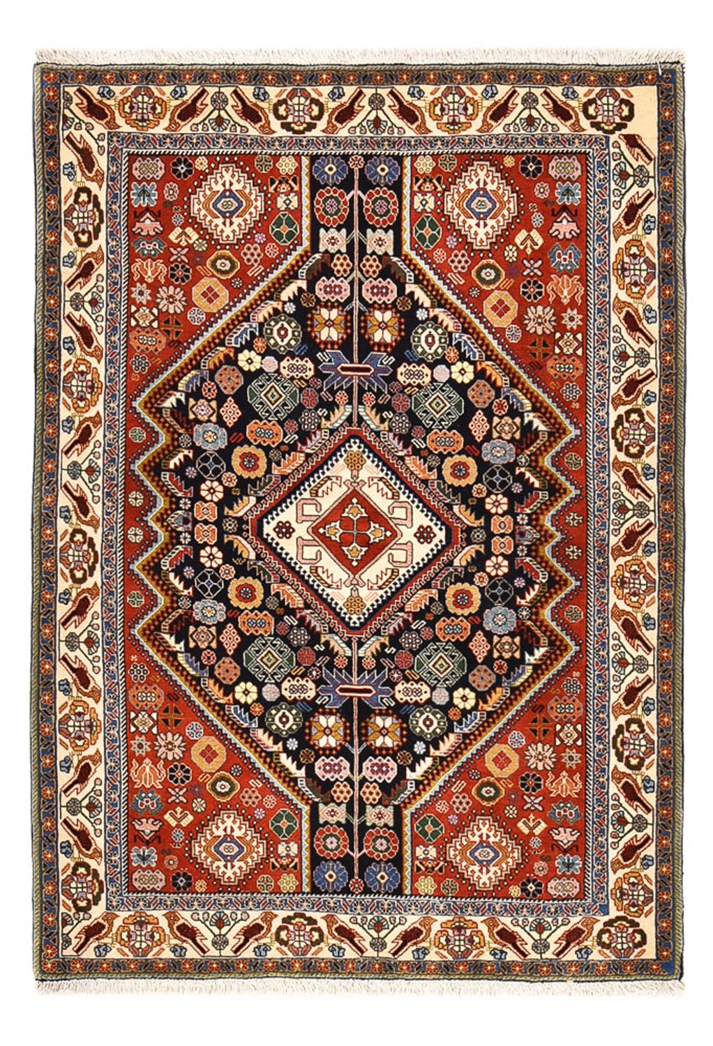 Gabbeh Teppich - Kaschkuli Perser - 163 x 116 cm - mehrfarbig