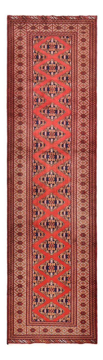 Läufer Turkaman - 377 x 104 cm - dunkelrot