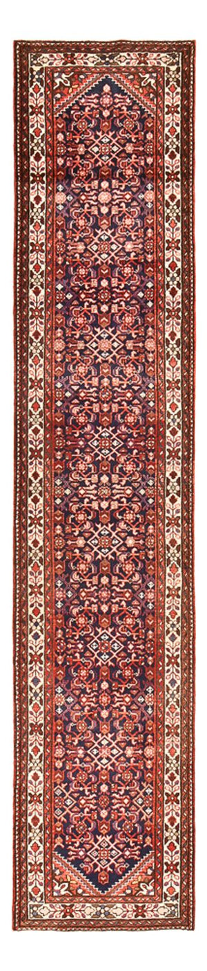 Läufer Perser - Nomadic - 419 x 88 cm - bordeauxrot