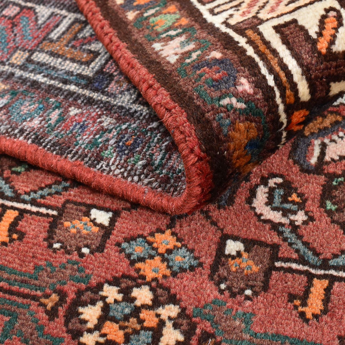 Perserteppich - Nomadic - 163 x 100 cm - dunkelrot